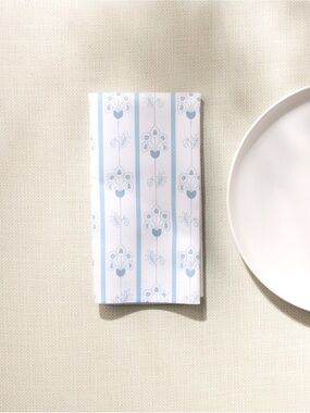 Set of 6 Geometry Edith's English Cottage Dinner Napkins